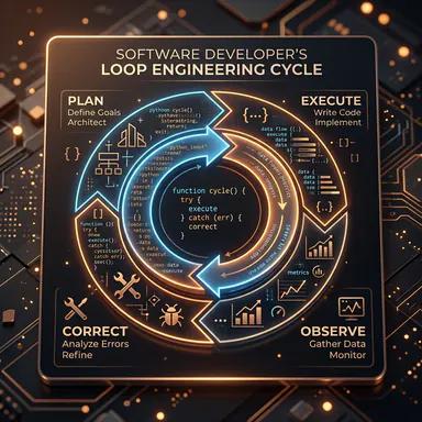 Ilustração do artigo: Por que você deve parar de escrever prompts e começar a projetar loops de IA