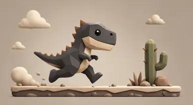 Ilustração do jogo: Jogo do Dinossauro Runner
